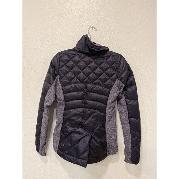 Lululemon Down For a Run Pullover 800 Fill Puffer Jacket Grape 1/4 Zip Size 4 - Picture 2 of 11